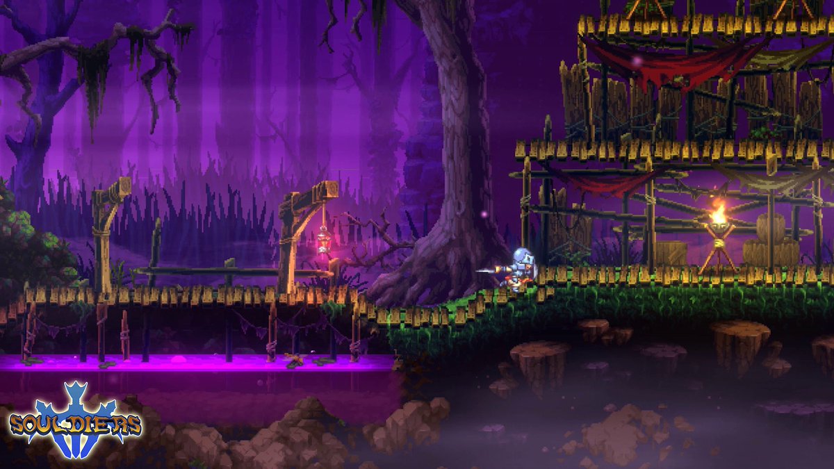 In Souldiers, you were whisked away with your fellow soldiers to Terragaya, a world at the edge of the afterlife.

🤫 Spoiler: things aren’t going to be easy!

#gamedev #pixelart #indiegame #screenshotsaturday