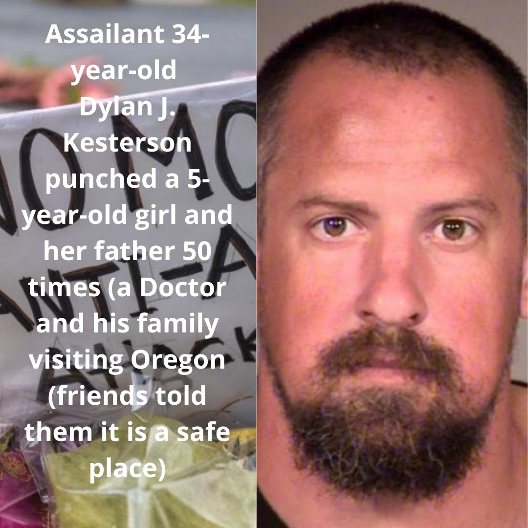 NACLAD9's tweet photo. Are YOU COMPLETELY OUTRAGED!?! Man who punched a 5 year-old girl (and punched her father 50 times) on the RUN! | ‘We felt we might be killed’
said the doctor. Doctor, his wife and daughter were visiting Oregon from Norther CA https://t.co/Sfo0K0VRe8 #StopAAPIHate #StopAsianHate https://t.co/wzScEty8gb