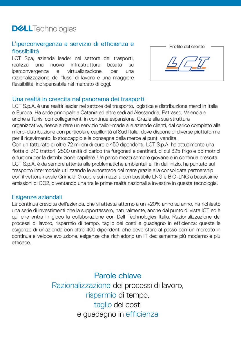 lucarallo's tweet photo. LCT è una società leader nel settore del trasporto, logistica e distribuzione merci in Italia e Europa.
La crescita dell'azienda ha richiesto una serie di investimenti effettuati in collaborazione con @DellTechItaly
Scopri la #DellTechCase
➡️ https://t.co/hRHR6t4Zr3
#adv https://t.co/uX2bSQy01n
