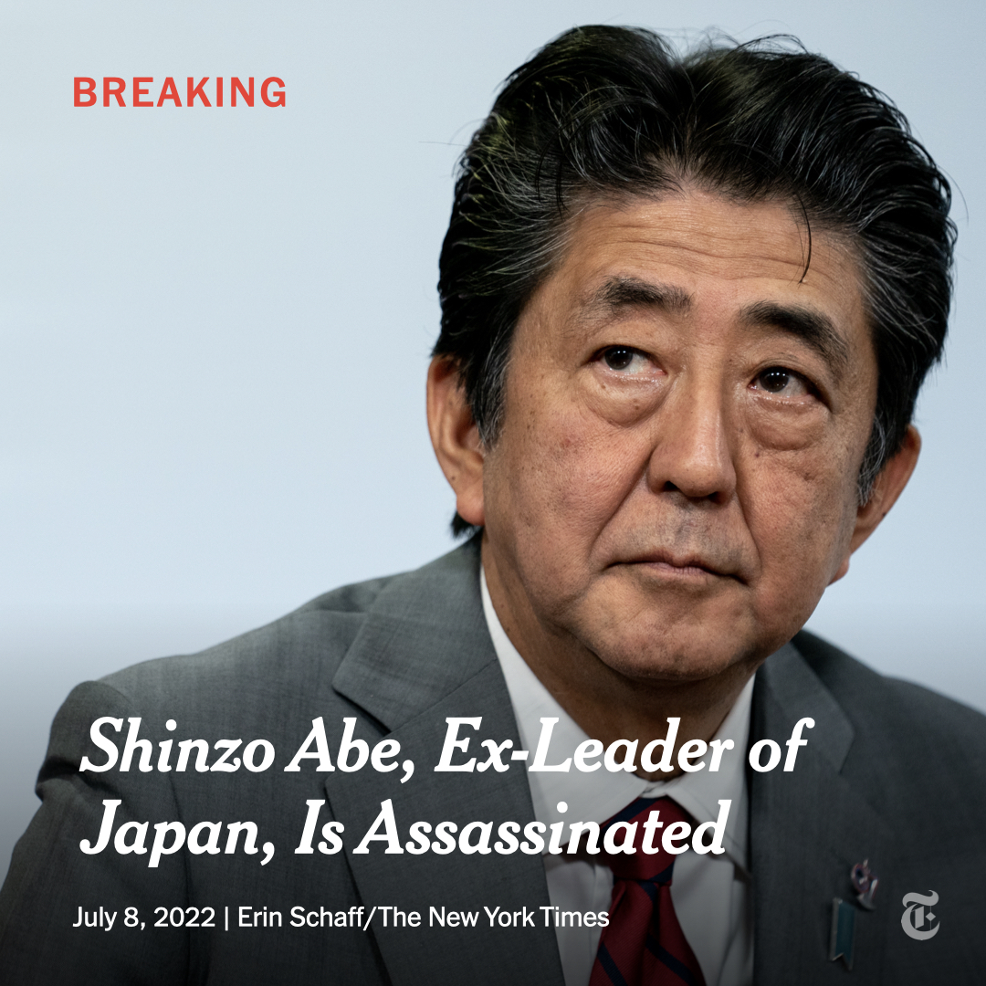 AIFERFundation's tweet photo. Lamentamos y condenamos asesinato de ex primer ministro japonés #ShinzoAbe. En AIFER apostamos por la paz y la concordia. https://t.co/jsrTnbeUcC