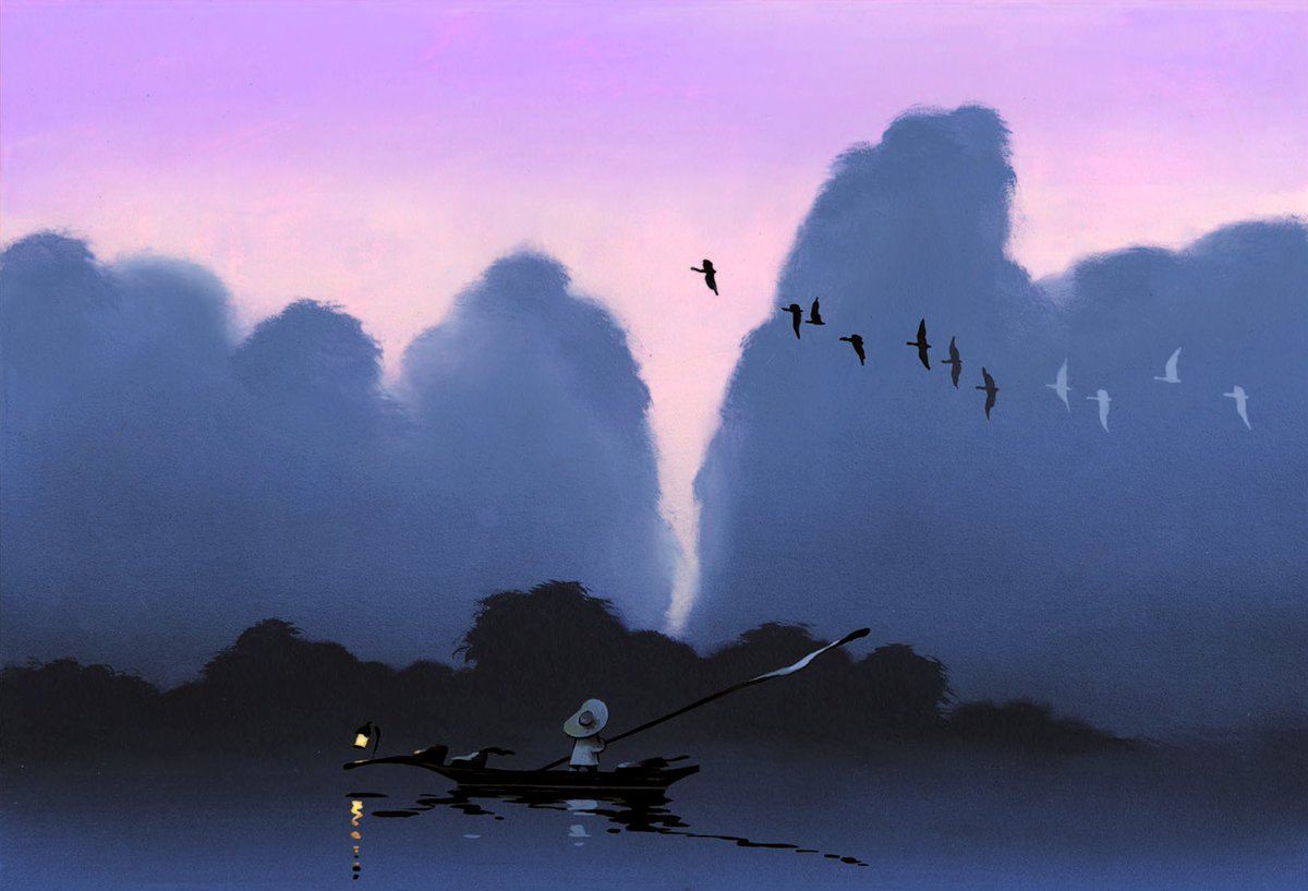 ani_obsessive's tweet photo. Visual development art by Hans Bacher for Mulan (1998), dir. Barry Cook and Tony Bancroft, Walt Disney Feature Animation https://t.co/Hru7j0uNdf