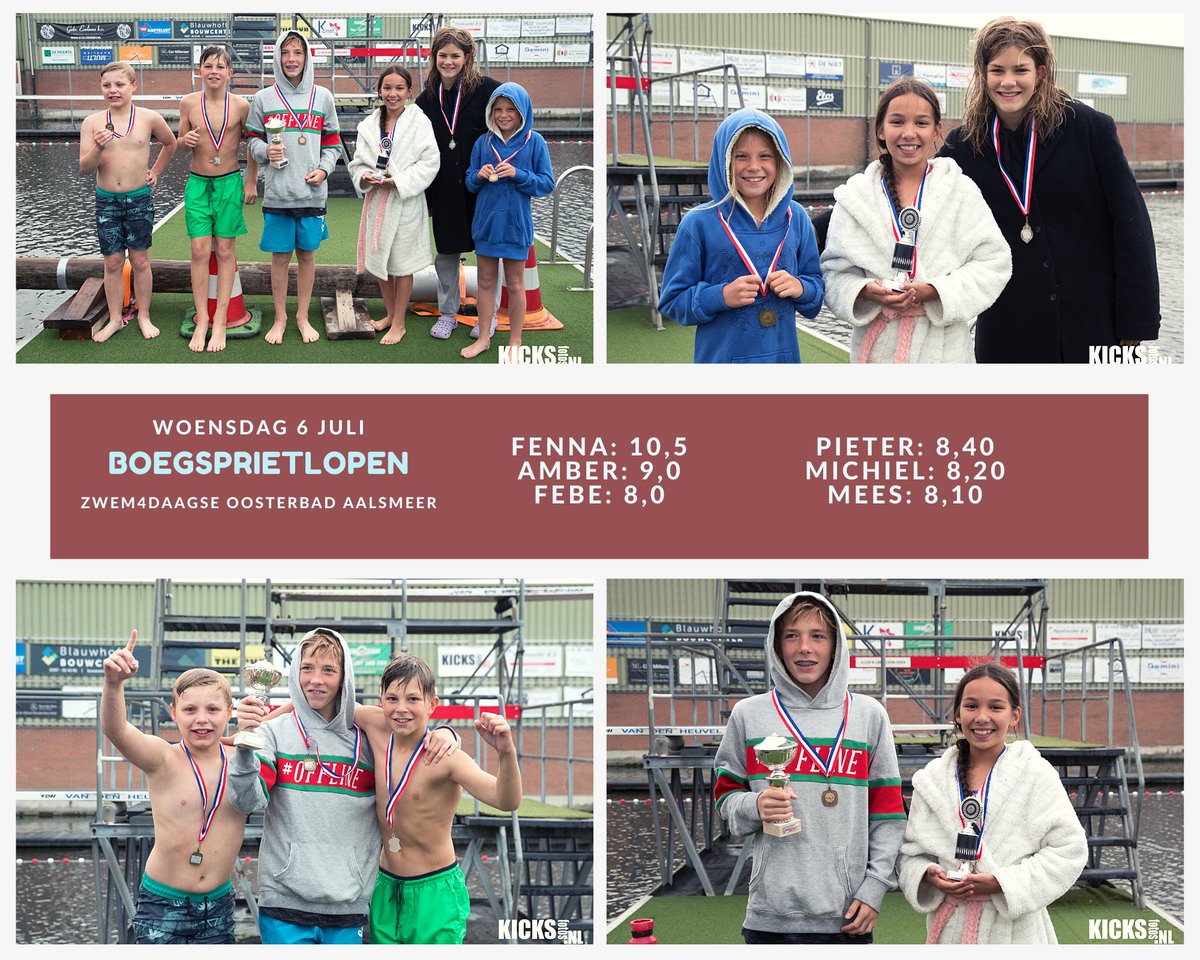 Vandaag de laatste dag van de Zwem4daagse in #hetOosterbad. Vanavond krijgen alle deelnemers een medaille en een ijsje van #ijssalonMijdrecht. Een top week. Op naar nóg mooier weer! #natuurzwembad #natuurzuiverwater #aalsmeer #nrz
