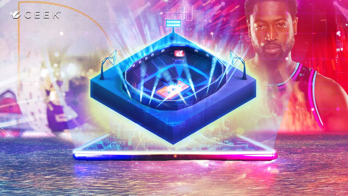 CEEK's tweet photo. The #CEEK #METAVERSE Sports Arena will be home to many exciting experiences including #CelebritySportsAcademy from 3x #NBA Champion 🏆#DwyaneWade 

#NFT #Landsale 👉🏽JULY 15th 👑 UTC 1400
👑 Own 
🎙️ Host 
👷 Build 
🧑‍🎤 Create
💸 Earn Rewards
Get notified:  https://t.co/RgGQS6YW6Q https://t.co/mIjHAs8Dak