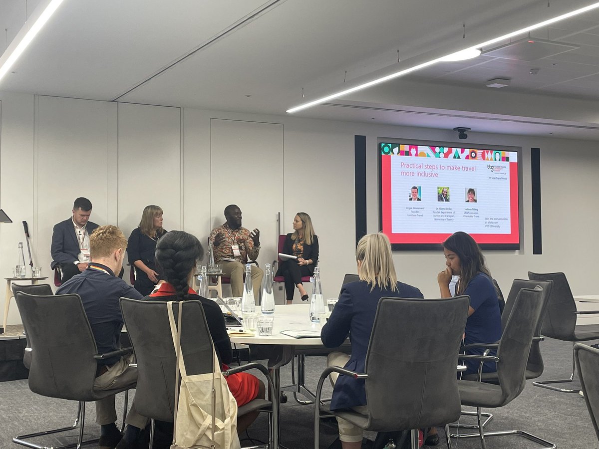 AlbertKimbu's tweet photo. Engaging exchange 2day @TTGMedia #fairertravelweek with @AngusLimitless & @Melissa_Tilling at DEI forum drawing on our 'ethnic minority travellers decison making' study - #collaborate, #recognise, #lead, #embrace, #align. @SHTMatSurrey, @WTMWomen
#GESPi @yooriikim @SumeetraRam https://t.co/x6nAV84kVw
