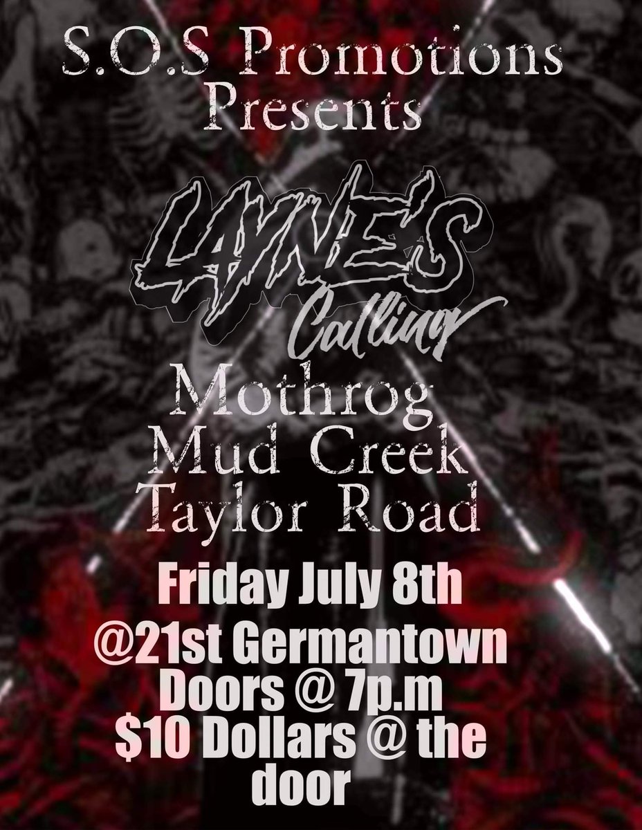 Mothrogband's tweet photo. Show Tonight at 21st Germantown Tavern's new Barrel Room #louisvilleky #kentuckymetal #Metal https://t.co/lL0kaMEhNC