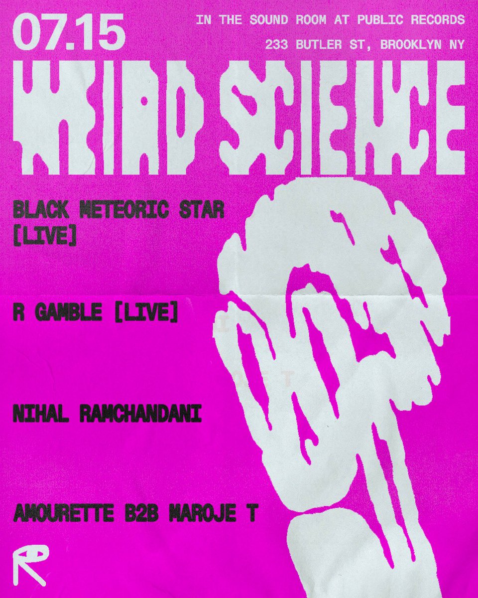 One week from today — Weird Science @ Public Records. Looking forward to this!