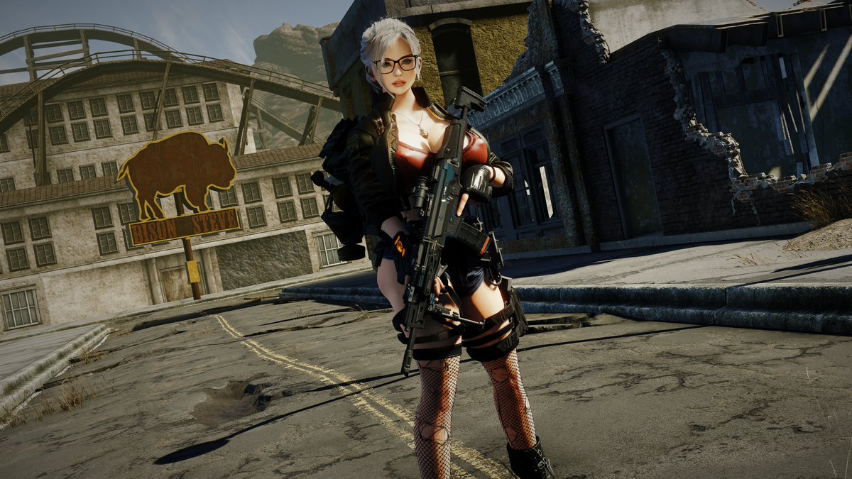 00Hibana's tweet photo. 今日はゲームしてる時間がなかったので昨日撮ったProject Mojaveの続きを🌵
#Fallout4 
#ProjectMojave https://t.co/p8ixsd2Xkl