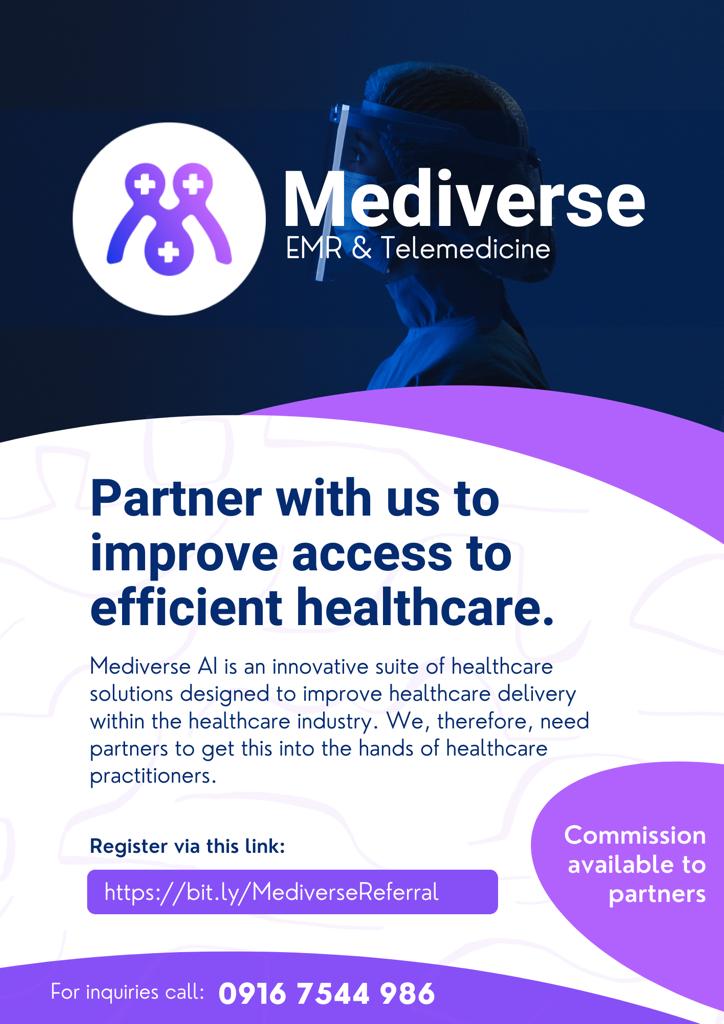 mediverseai's tweet photo. In continuing with our objective of getting more hospitals to embrace technology knowing it's ability to transform healthcare in Africa, we call for partner to join us today.

How can you partner with us? https://t.co/ocQmNQnUBP
