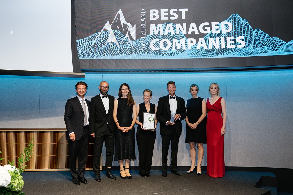 MindMazeTx's tweet photo. Last night we were honoured to be recognised as one of Switzerland's Best Managed Companies in 2022. The judges at this mark of excellence programme liked our strong corporate culture, visionary leadership, adaptability and agility. Read: https://t.co/S4ykTbGAHa #BestManaged https://t.co/IfTzXwc2Bb