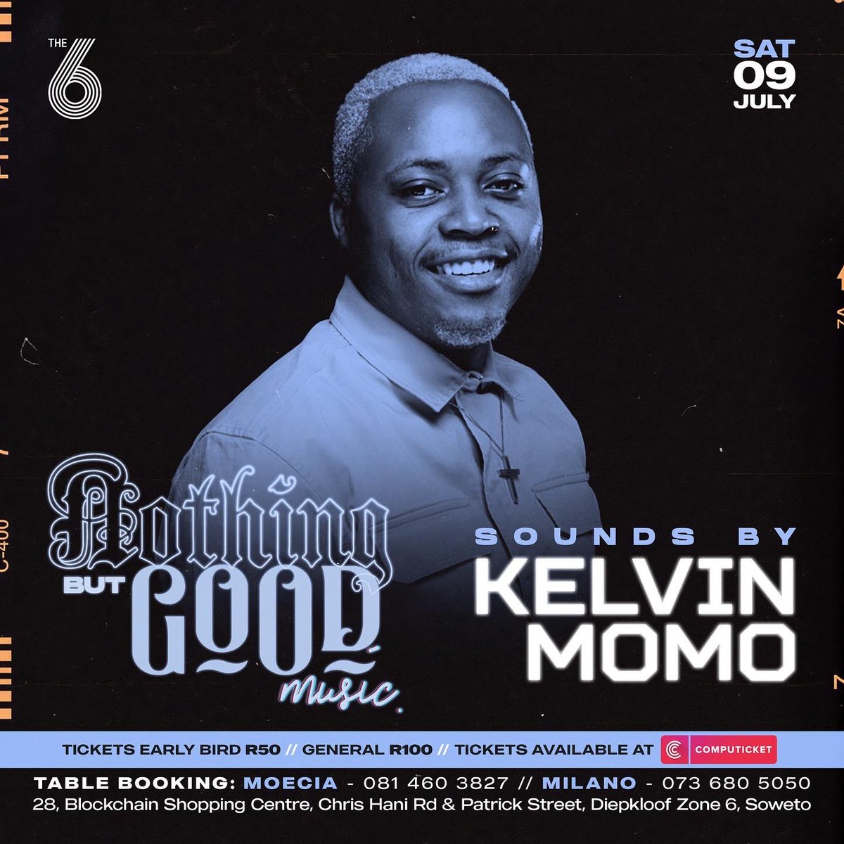ANDFRIENDSJHB's tweet photo. Nothing But Good Music Album Launch ๐๐๐.
Gates Open At 5pm. R50 Gets You In ๐๐.
Ticket Link: https://t.co/BHcYiN6qhh
#NothingButGoodMusic https://t.co/yYHZTRS9MG