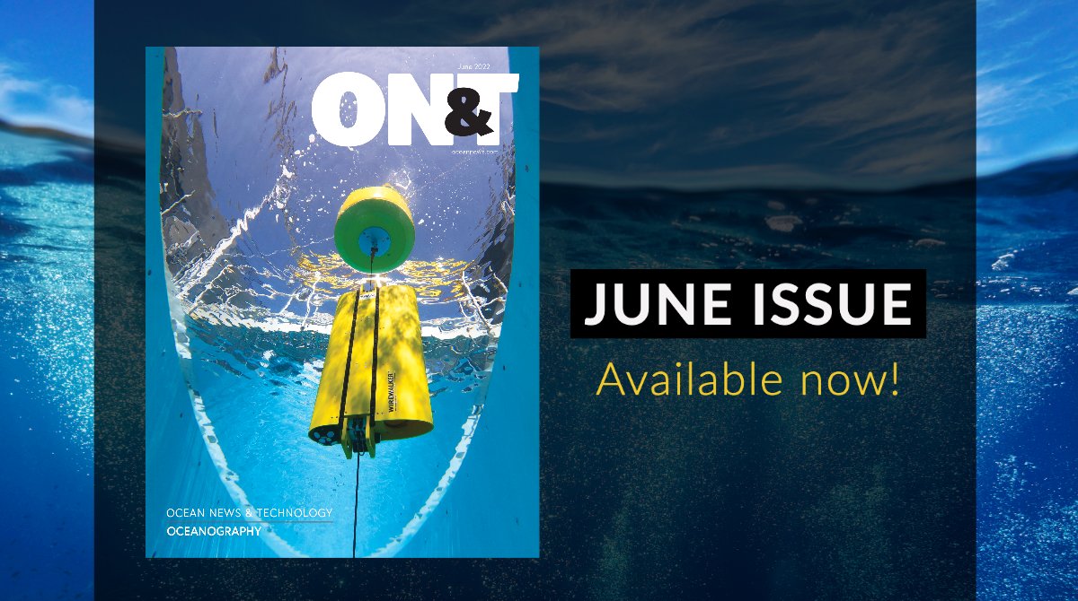 In June’s ON&T, we profile leading names in modern-day #oceanography. Our thanks go to Del Mar Oceanographic, @saildrone, Canada’s Ocean Supercluster, @BedrockOcean, Birns, Tadiran Batteries, @forcys_ltd , & Jaia Robotics. bit.ly/3uzz679