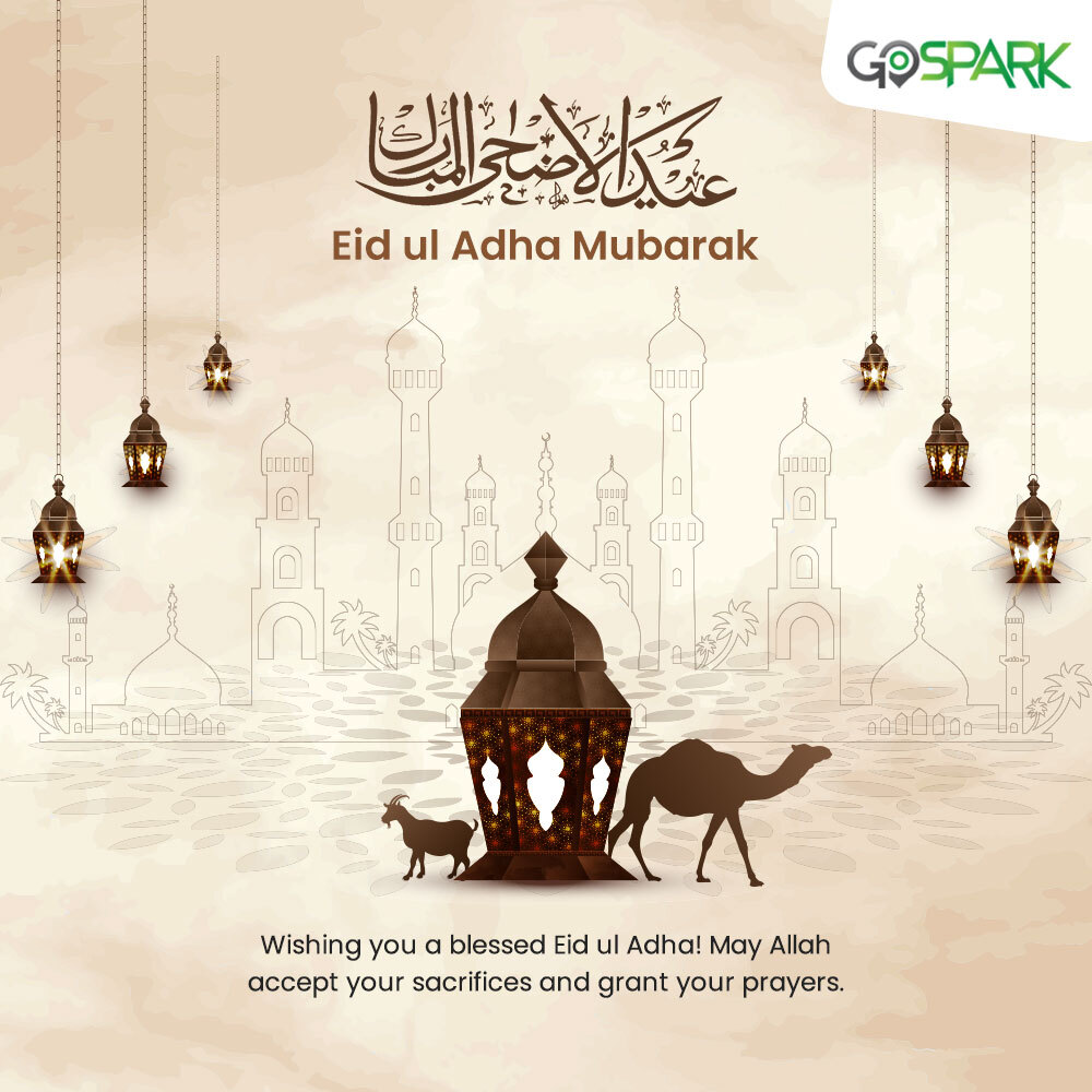 GoSparkpk's tweet photo. Eid Mubarak to you and your family! May Allah accept your sacrifice and bless you with His mercy. Have a blessed and happy Eid-ul-Adha!

#GoSpark #Eid2022 #Eidmubarak #eiduladha2022 https://t.co/BxvFWlGukE