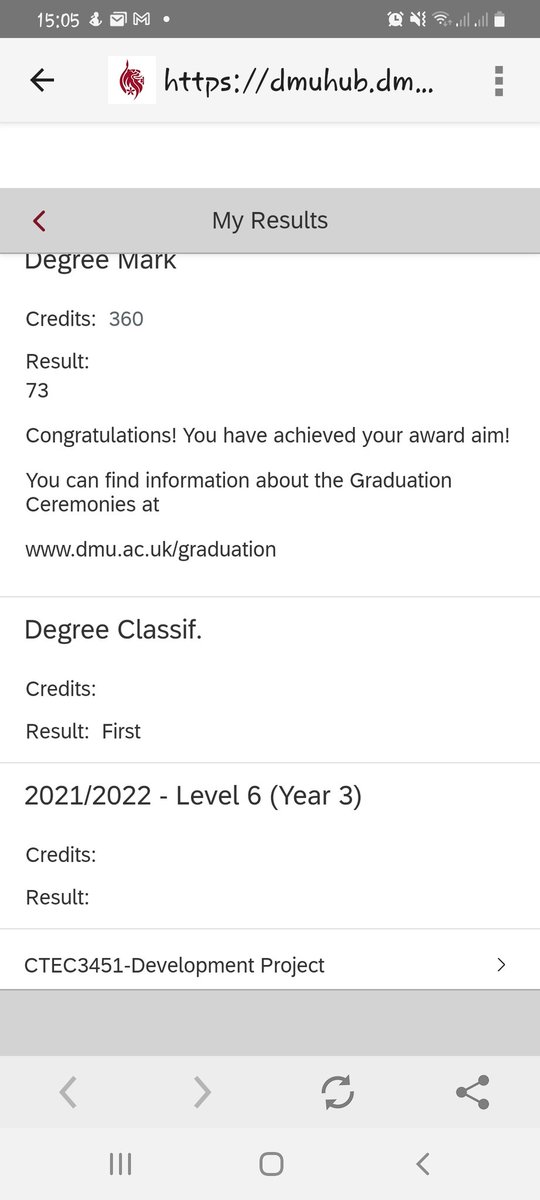 And I finished with a First class(Honors) in Cyber Security...that was a long way but I came out strong! Congratulations 🎉 Oluwatoyin.