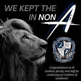 We are thrilled to share that for the 2021-2022 school year, Lake Nona High School has maintained our school grade of an “A”! Congratulations to all students, faculty, and staff for completing the hard work to make this possible. Let’s Go Lions! <a href="/OCPSnews/">ocpsnews</a> @hsdocps