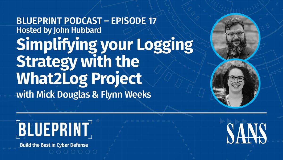 SANSDefense's tweet image. Which logs are the most important?

In this episode, @bettersafetynet @soundsofthetime join @SecHubb to describe their #What2Log project, which aims to simplify this problem for all of us!

Listen Now: sans.org/u/1iRo
#InfoSecPodcast #BlueprintPodcast
