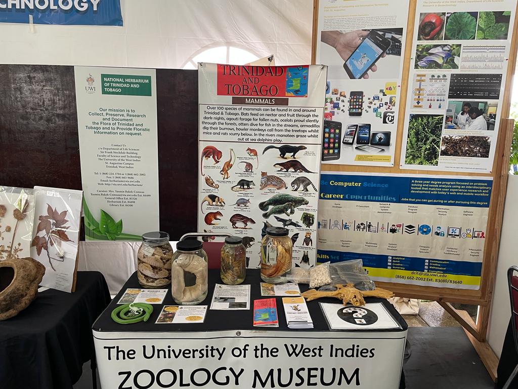 UwiZoology's tweet photo. Come check us out at The UWI St. Augustine Campus Open Day which begins today!

For more info, see: https://t.co/5o9khkZRkR

#BeUWI #FSTUWI #OpenDay #UWIZM #NHTT #LifeSciences https://t.co/GujfKnFU8P