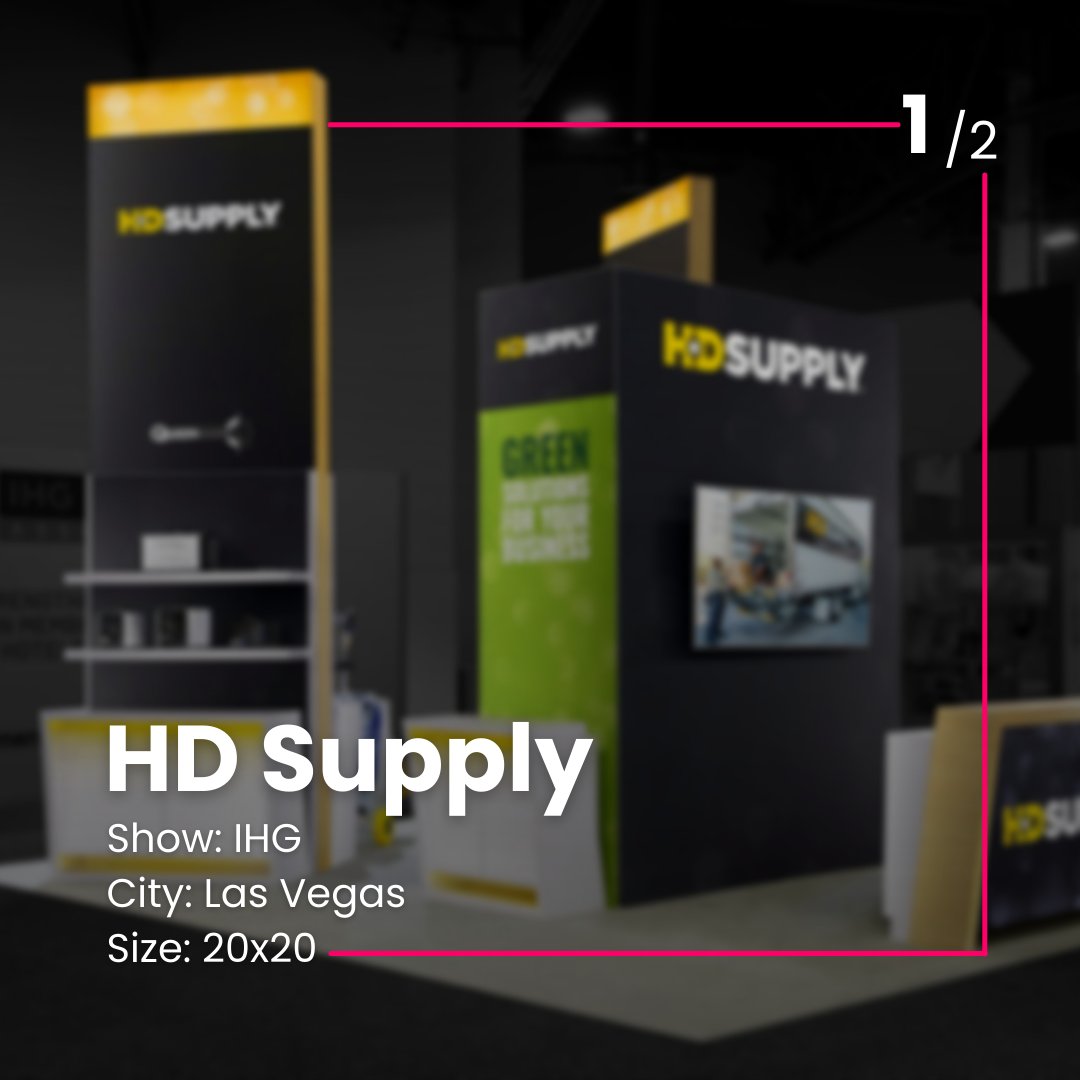 ExhibitHappy's tweet photo. Small but mighty 💪

Check out @HDSupply''s exhibit at the recent IHG show ✨🙌

More #boothdesigns in the link below 😉

https://t.co/2ri1uqO5Cu

#exhibithappy #teamsteelhead #tradeshows #design #designprocess #boothdesign #exhibitors #exhibitdesign #designtrends #trends https://t.co/YDckhG0ux2