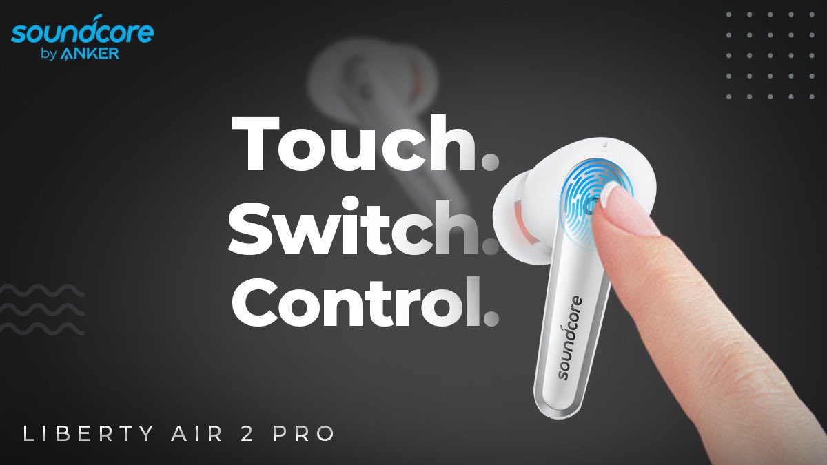 SoundcoreIndia's tweet photo. #SoundcoreLibertyAir2Pro comes equipped with easy access controls and also #voiceassistance, to make your experience seamless and hassle free! Simply Touch-Switch-Control 😎
The earbuds are aesthetically designed to meet the needs of every #musiclover!
#SoundcoreIndia #earbuds https://t.co/10xgH4tUf3