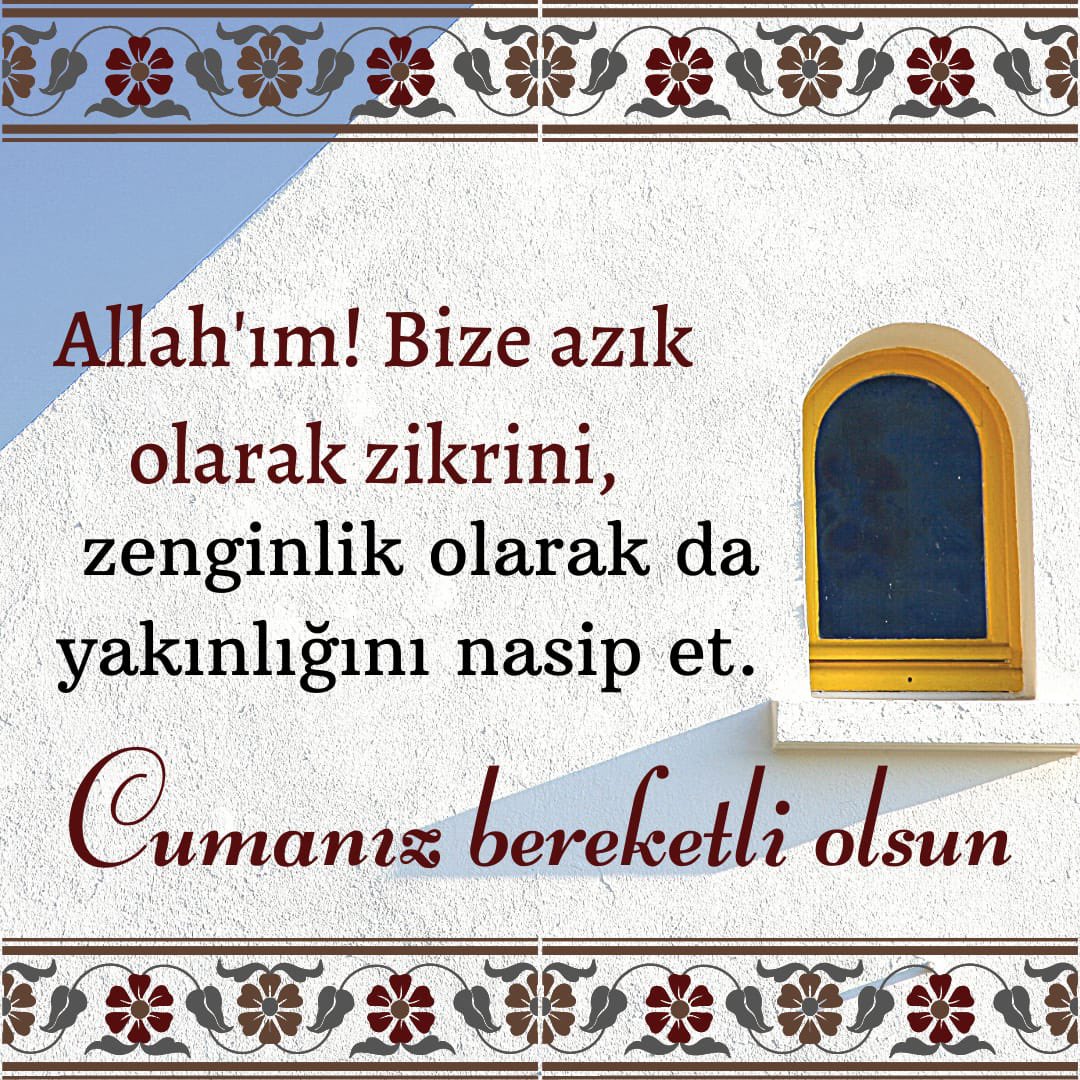 Cumamız bereketli olsun.