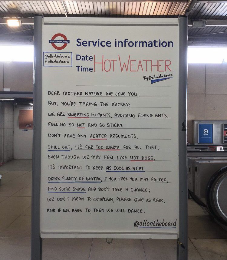 All On The Board (@allontheboard) on Twitter photo During these hot weather spells it’s important to drink water, use sun protection and look out for one another and our pets and also do our best to keep cool.
<a href="/allontheboard/">All On The Board</a>
#Heatwave #HotWeather #Weather During these hot weather spells it’s important to drink water, use sun protection and look out for one another and our pets and also do our best to keep cool.
<a href="/allontheboard/">All On The Board</a>
#Heatwave #HotWeather #Weather