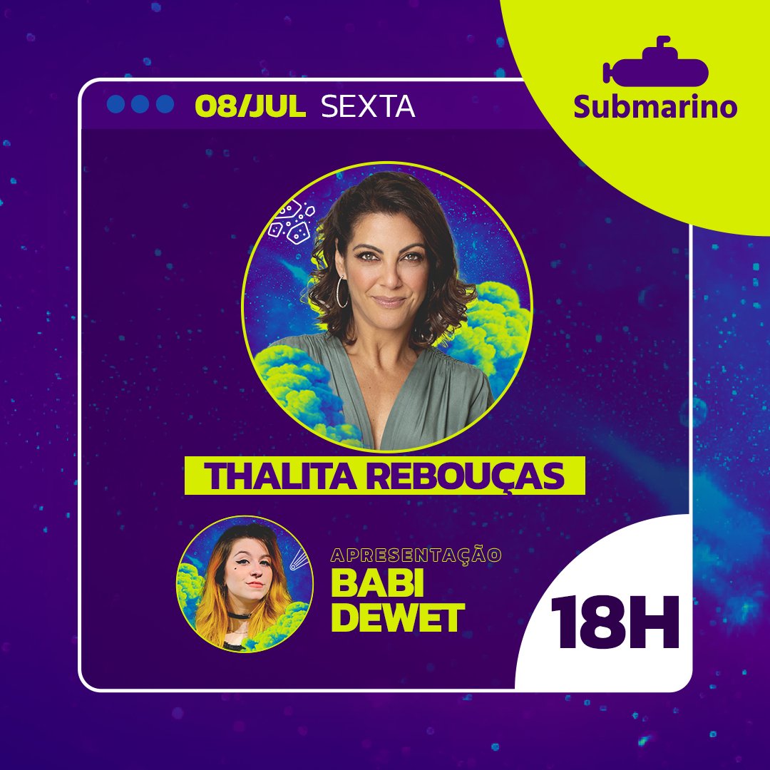 submarino's tweet photo. E, às 18h, tem um palco sobre "Literatura pro público jovem" com a rainha @ThalitaReboucas e apresentação da @babidewet! #SubNaBienal
Já marca na agenda a hora do #SubNoAr. https://t.co/Ky8k41F5hY