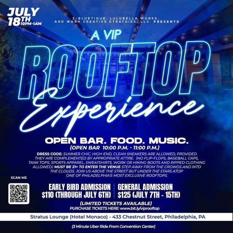 I’m celebrating 25 years of service to my beloved #ZetaPhiBeta this year co-hosting an exclusive Rooftop event in Philly during our National convention.  Help us celebrate. 100% net proceeds to benefit Jefferson Hospital NICU. #zphib ~> bit.ly/viprooftop