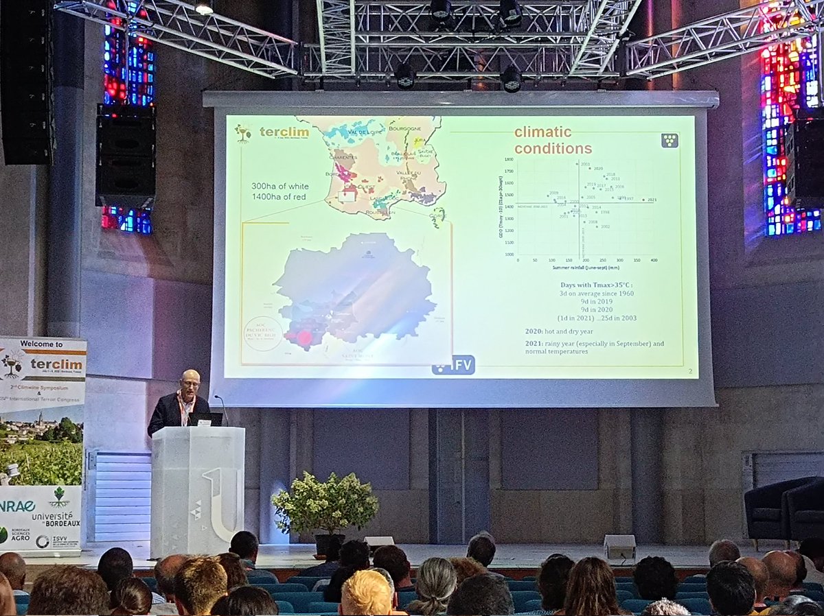 Vitisad_Fr's tweet photo. [Congrès international #Terclim2022]

☀️ Impact des filets d'#ombrage - @ThierryDufourcq : peu d'effet sur la qualité et le profil des vins de Gros Manseng les années chaudes !
📖 Pour en savoir plus :
https://t.co/v6xYMw1o0g https://t.co/OqOlkMv7Ti