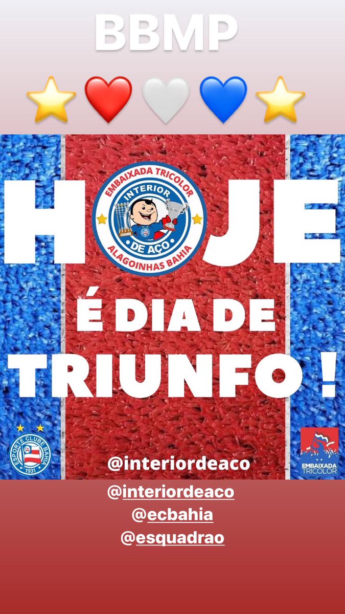 interiordeaco's tweet photo. @interiordeaco @ECBahia @EsquadraoECB https://t.co/O82jDiBfZx