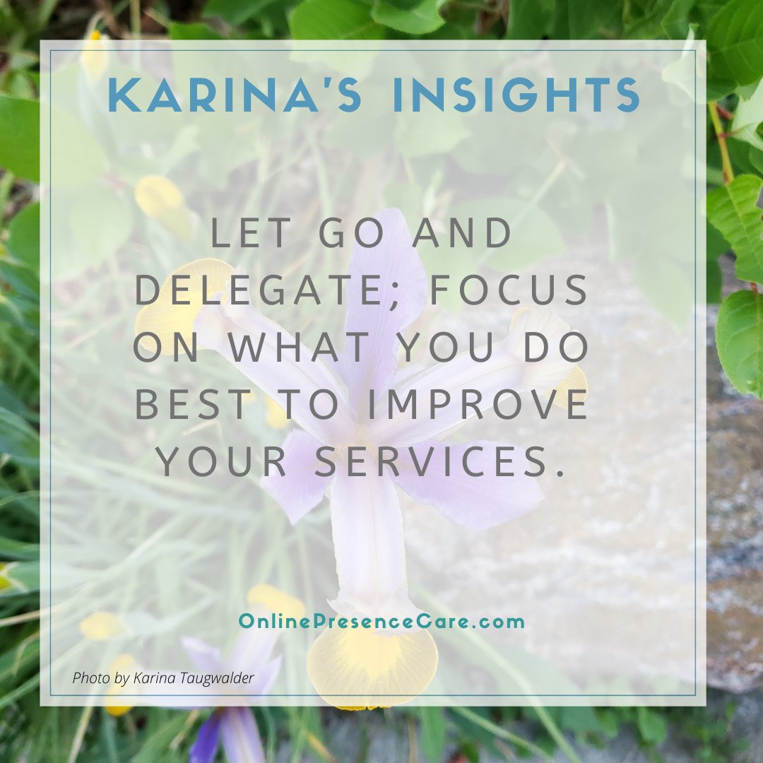 Focus on what you are good at and delegate the rest! 😊

#businesstips #smallbusinesstips #delegate #virtualteams #businessgrowth #onlinebusinesssupport