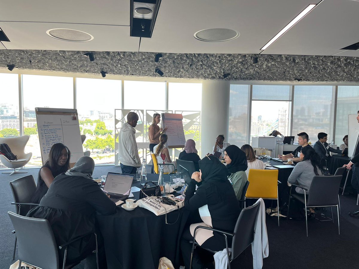 GSMA's tweet photo. The teams in our GSMA #EqualsEUHackathons have been hard at work trying to develop solutions for enhancing #financial and #digitalliteracy for #women with some great ideas developing. 🙌
Tune in to @bilacuk radio to keep up-to-date with their work 👉https://t.co/RwQ4RrVkbx https://t.co/uOvxccUg4I