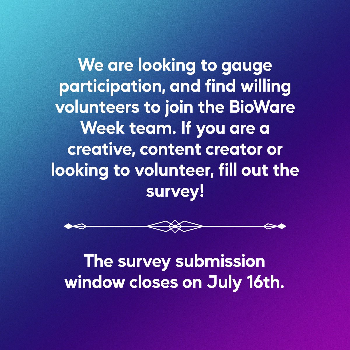 BioWare Week tweet media