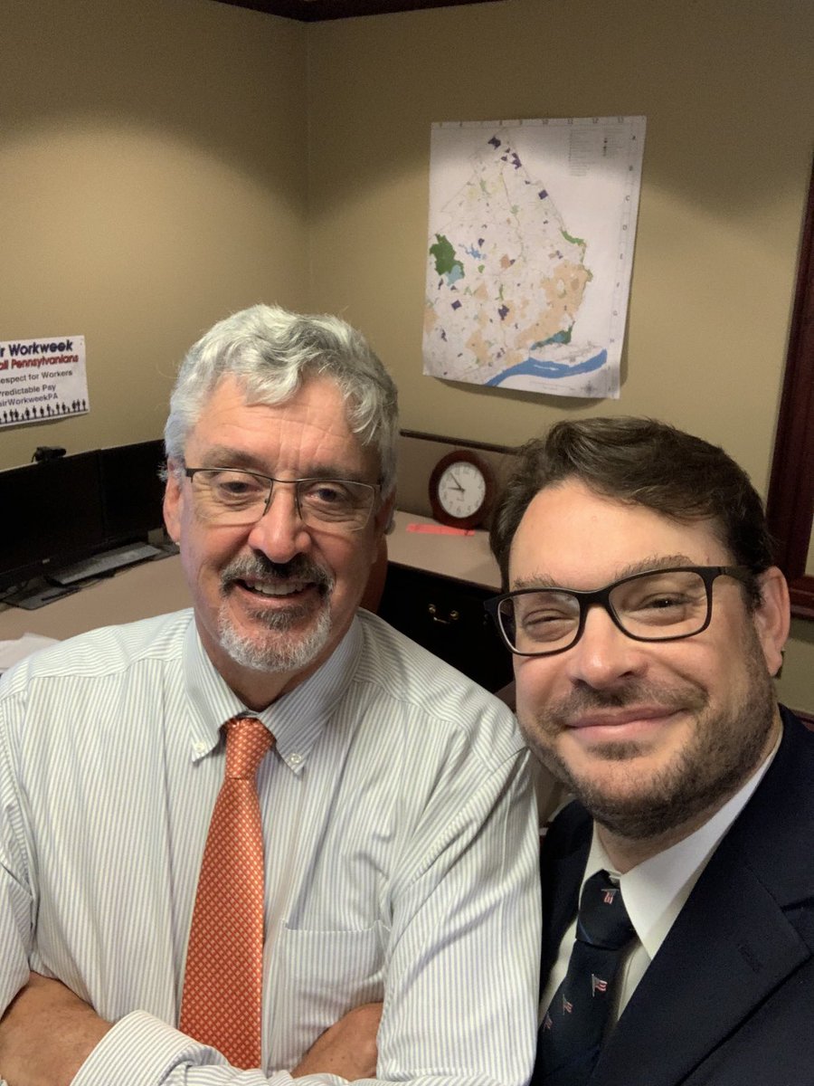 Athan_K's tweet photo. State Senator Tim Kearney ⁦@SenTimKearney⁩: first job…at 11 years old, he delivered the Philadelphia Bulletin in Toms River, NJ on his bike. Being in between NY &amp; Philly, residents wanted to get news from both towns. ⁦@mikeroweworks⁩ #SWEATPledge (173/253). https://t.co/s7p3AHpAkh