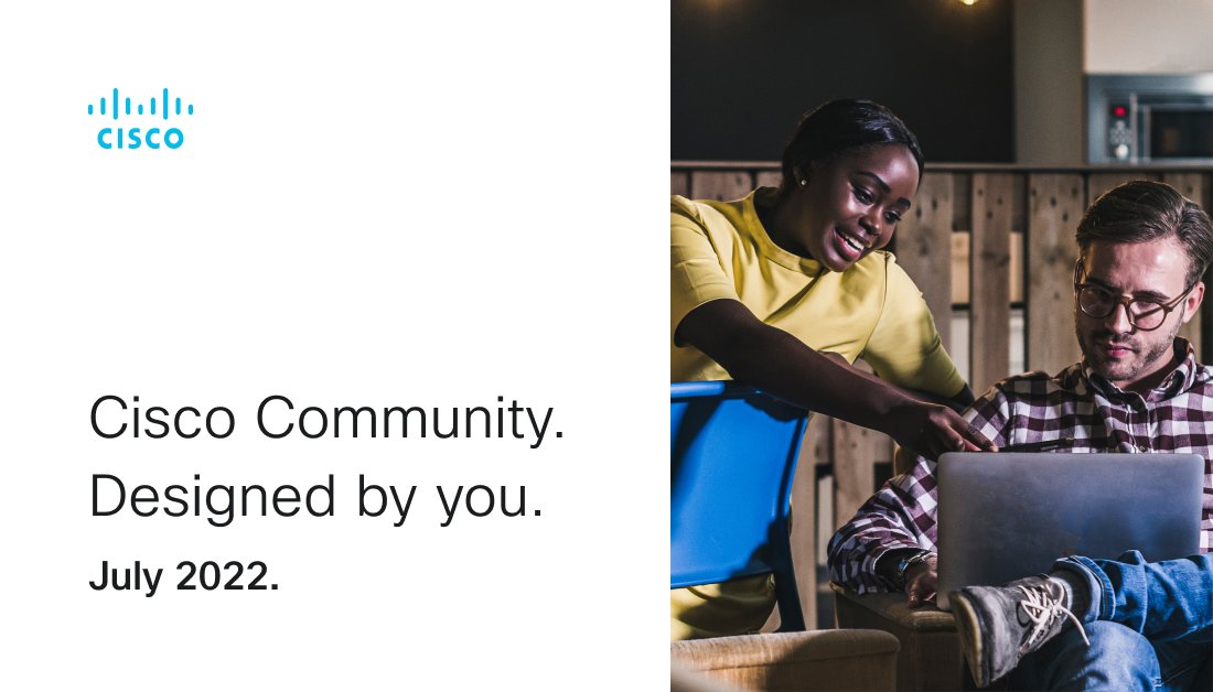 🛠️Heads up: Scheduled maintenance on the #CiscoCommunity site means you may experience limited access until new changes are live July 15. See you on the other side! cs.co/6017zc3cT