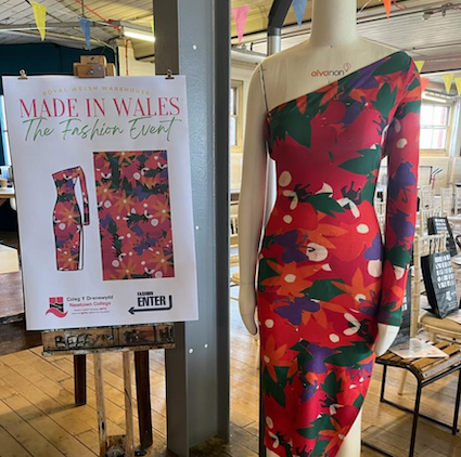 FashionCapital's tweet photo. From creative illustrations to professionally made garments - the Made in #Wales Fashion Event combines new talent with @kornitdigital technology &amp; superb production skills. Taking place today in Newtown, Powys. Well done all involved - we can't wait for the fashion show! 👏 https://t.co/GeaIHyt8kX