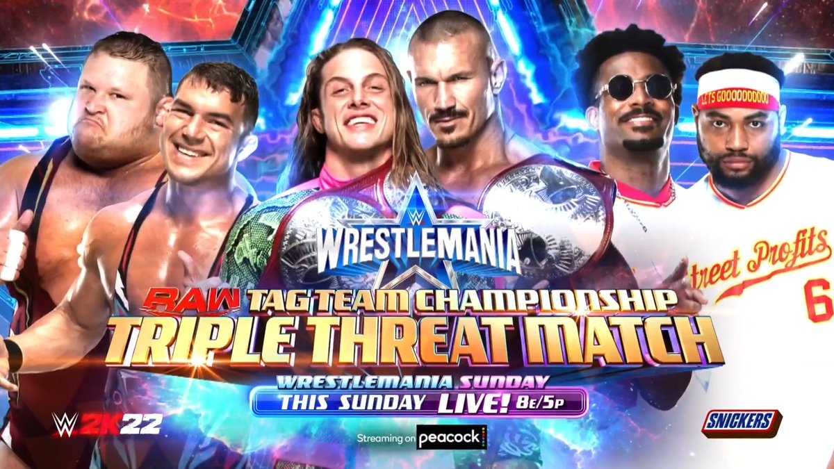 FarmerSuplex's tweet photo. Top Tag Team Matches so far in 2022 in #WWE (PLE). 🔥👏

#WWERaw #SmackDown #wwesmackdown #wweday1 #Wrestlemania #WMBacklash #MITB2022 https://t.co/lQgGsQlmxo