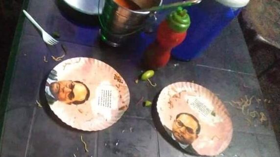 MissionAmbedkar's tweet image. A hotel in AP&apos;s Konaseema served food on paper plates printed with a picture of Dr. Ambedkar. Such a sick mentality.

The people protested against it. So instead of arresting the hotel owner, the @APPOLICE100 arrested 17 SC youths and they have been sent to jail.