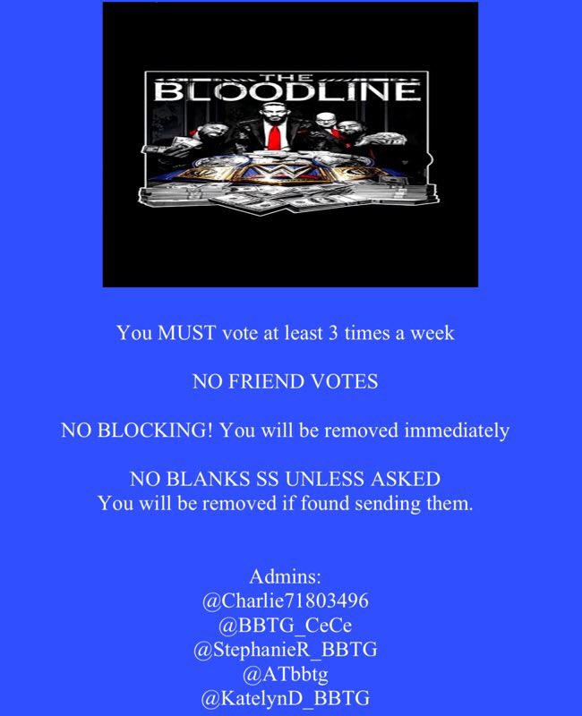 BloodlineVoting's tweet photo. Come and join an active voting group!!! DM us or one of our admins. @Charlie71803496 @ATbbtg @KatelynD_BBTG @BBTG_CeCe @StephaineR_BBTG https://t.co/vnyjcacCdA