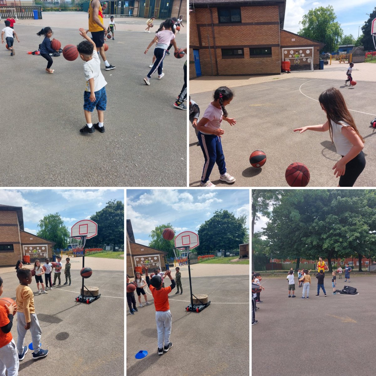 Year1Pill's tweet photo. Wow havn't we had a busy week in 1SD/FF. The children were fantastic at sports day. For our festival of sport week we decided to look at Kenya we made flags and created our own sunsets. We finished off the week with a basketball session. 
@Pill_Primary https://t.co/bOqoC073Kc