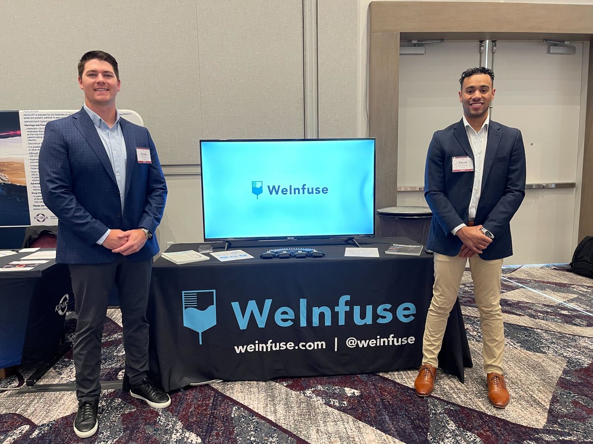 WeInfuse's tweet photo. 🎊 The Florida Society of Rheumatology Annual Meeting is off to a great start! 🎊
Look for the @WeInfuse logo (hint: IV Bag). 👋Come on over and wave🌊 hello!
#weinfuse #FSR2022 #infusionsoftware #digitalhealth #infusioncenter https://t.co/2v1mI0CbOa