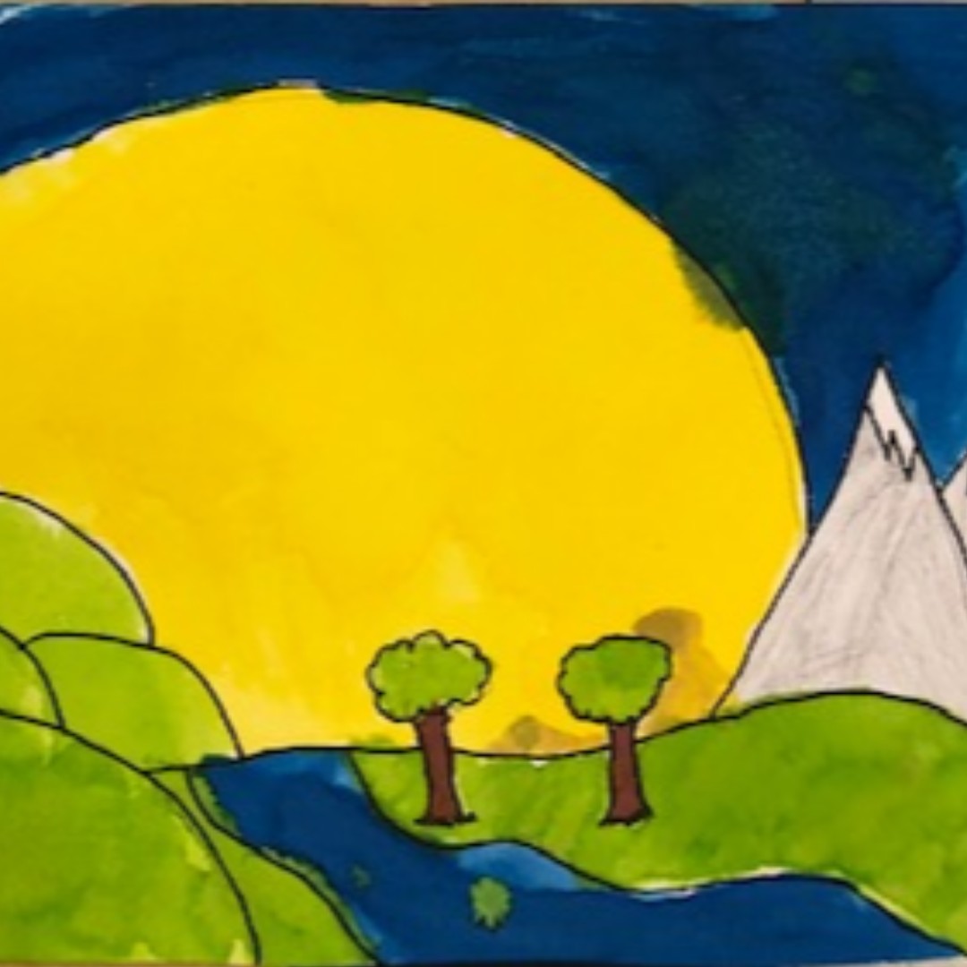 CreativeAdvent3's tweet photo. Watercolor landscapes inspired by artist Wolf Khan’s landscapes. 

@WaysideES #watercolor #landscapes #afterschoolart #artclasses #elementaryartists #youngartists #artinyou #weloveart #MOCOartclass #artteachers https://t.co/2XcZwjW4YA