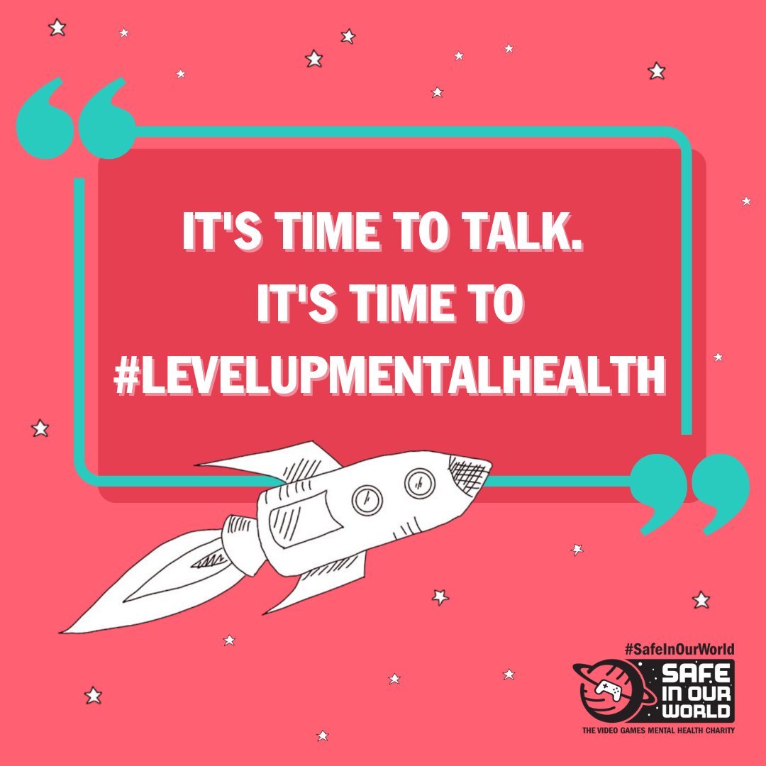 SafeInOurWorld's tweet photo. The worlds we create are a refuge for many, but we must consider our teams and the impact our industry has on their lives. 
#LevelUpMentalHealth gives your organisation the tools to better support your team's mental health.
Interested? Join us here: https://t.co/kgypBcCkmB https://t.co/2gjd3g6Hj4