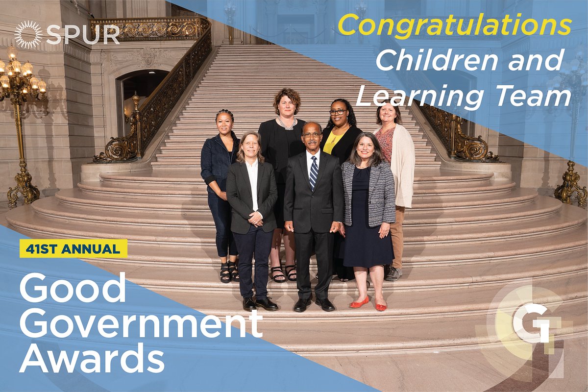 SPUR_Urbanist's tweet image. Meet the Children &amp;amp; Learning group honored at the GGAs!

Working closely with schools to meet all requirements for safely reopening in-person classes, the continued commitment from this group kept SF kids safe and engaged.

To learn more, visit spur.org/ggawards.