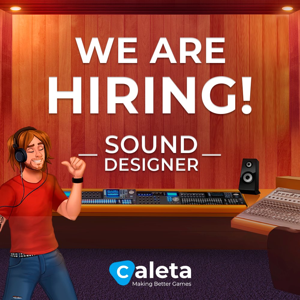 We are hiring a Sound Designer Intern to join our growing team!

If you want to know more about it, check it out at lnkd.in/dmFmF2Bu

#CaletaGaming #Hiring #JobOportunity #SoundDesigner #Internship #iGamingCompany #iGamingJobs