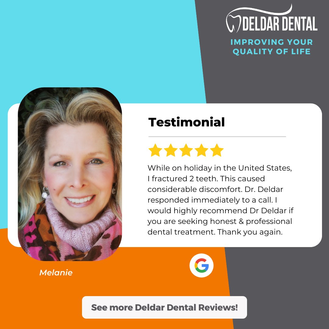 Thank you Melanie for sharing your 5 Star review! With every passing day, we strive to improve our patient's experience.

Visit: shorturl.at/jqxC3 
See more Deldar Dental Reviews!

#improvingyourqualityoflife#affordabledentistry#dentistnoblesville