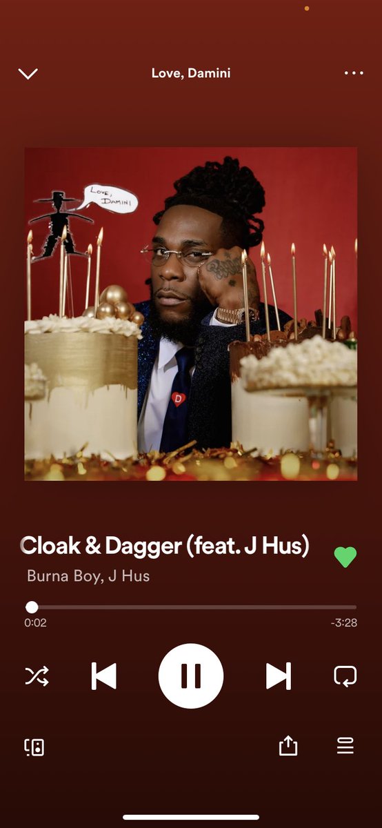 Spotify's tweet photo. Burna and J Hus really never miss together https://t.co/S5g0GpqifR