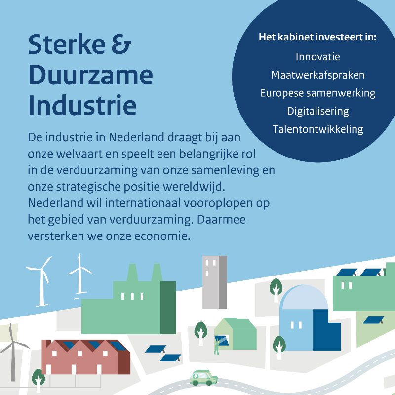 Ministerie_EZK's tweet photo. Nederland wil internationaal vooroplopen in de verduurzaming van de industrie en een strategische positie innemen in wereldwijde belangrijke productieketens. Het kabinet investeert daarom in maatwerkafspraken, innovatie en onderzoek.

Nieuwsbericht ⤵️

https://t.co/CCTL1cKKPm