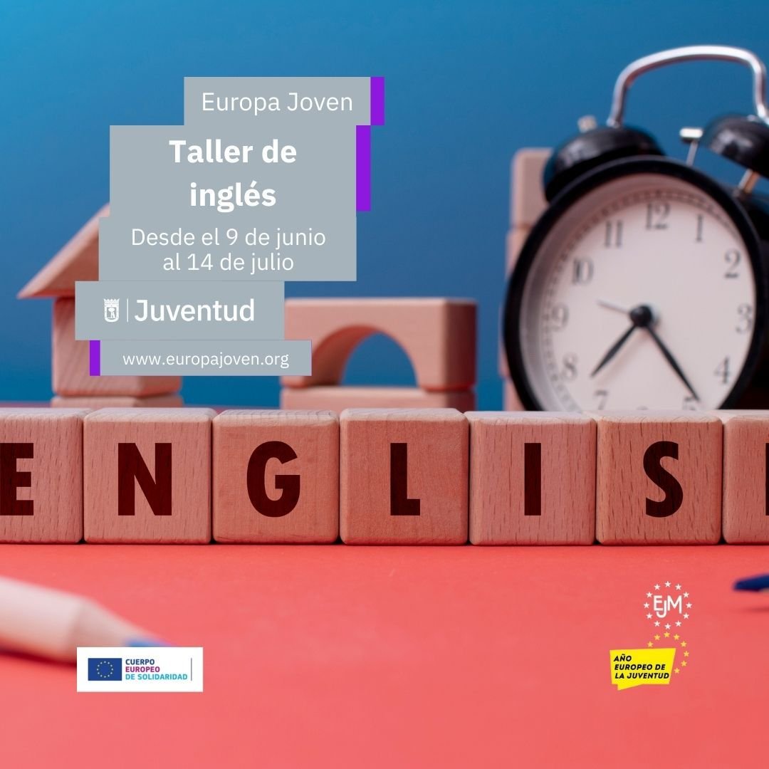 Desde Europa Joven Madrid os presentamos nuestros talleres de conversación online.

Jueves de 12 a 13:30h hasta al 14 de julio.

Orientado a personas jóvenes entre 16 y 30 años

Inscríbete: docs.google.com/forms/d/e/1FAI…