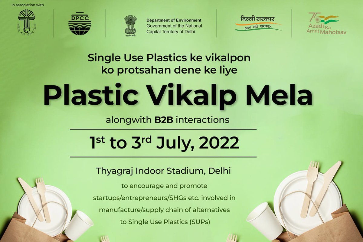 IndiaShg's tweet photo. A great initiative by #VivekanandCampSelfHelpGroup supported by @SULM_Delhi
Administration @DMNewDelhi and team @CHDIndia @NULM_MoHUA
@MoHUA_India
@PMOIndia
ππ»#PLASTICVIKALPMELA #letsbeatplasticpollution #plasticban #noplastic #plasticpollution #saveEarth #IndiaShg #SingleUse https://t.co/6ep5cjAH4k