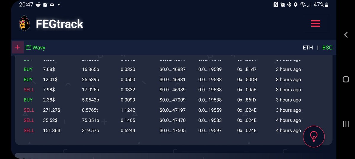 Deadfooluk's tweet photo. @FEGtoken every time we get loads of buys we get these wallets dumping https://t.co/tU9Kh73C0F