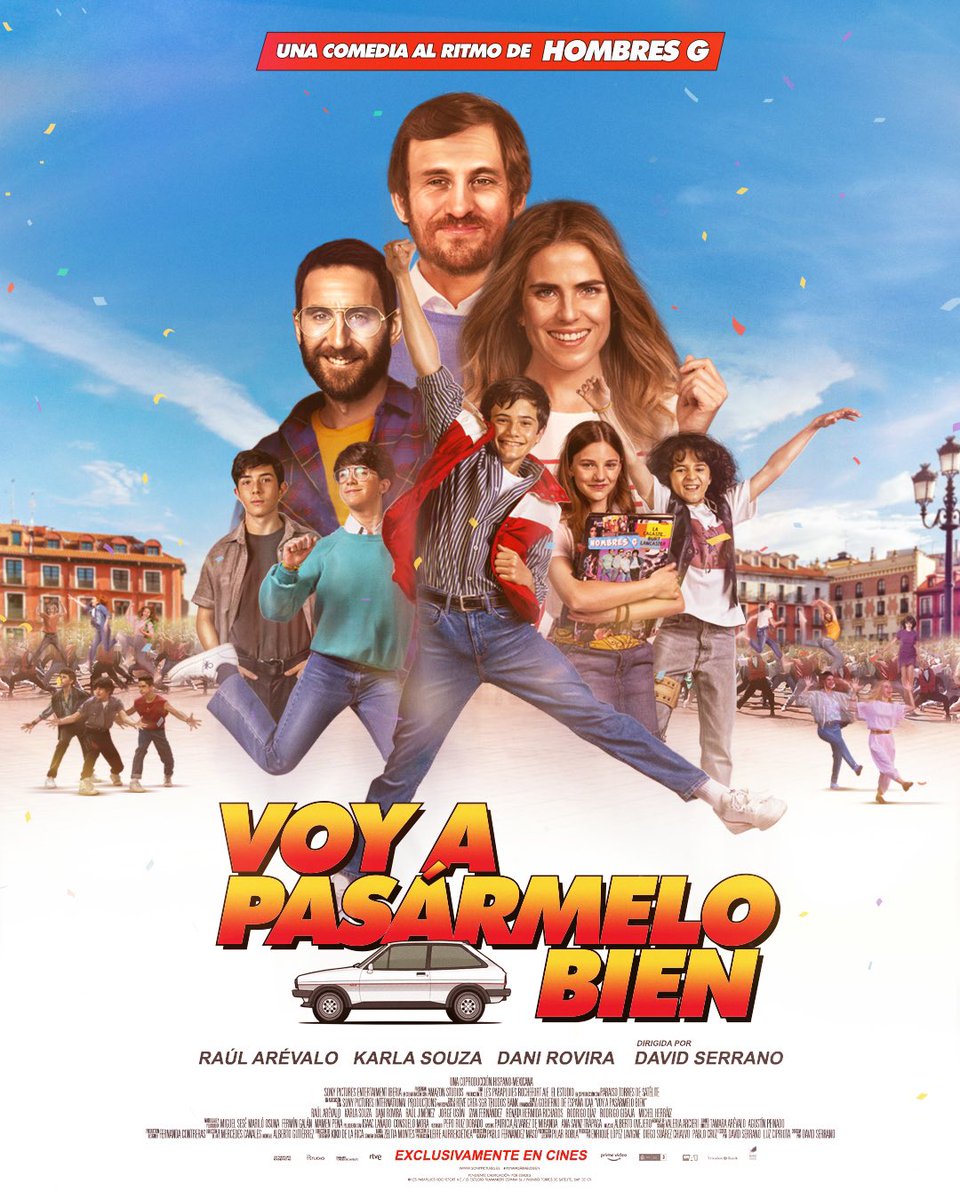 JaviMolinaHG's tweet photo. El 12 de agosto vas a reír, vas a soñar, vas a emocionarte.
#VoyAPasarmeloBien, la comedia del verano a ritmo de @HombresG .
Exclusivamente en cines. https://t.co/dabg75vZi6